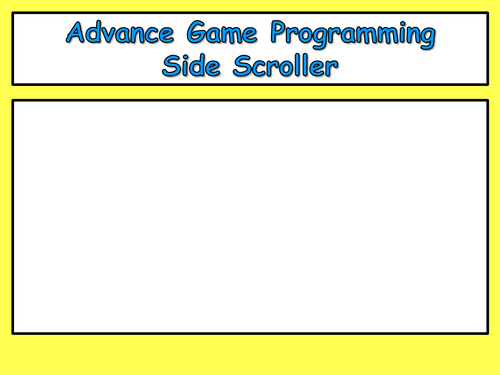 Scratch - Side scroller