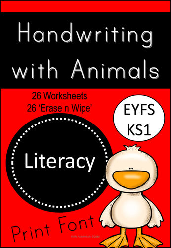 Handwriting with Animals for Emergent Writers