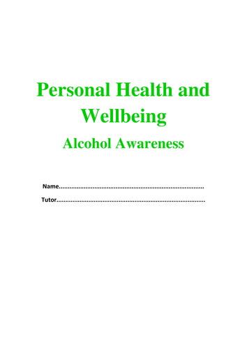 Alcohol Awareness Booklet