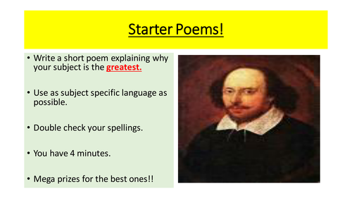Engaging starters | Teaching Resources