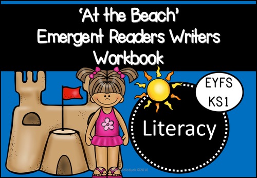 At the Beach Emergent Readers and Writers Workbook (EYFS/KS1)