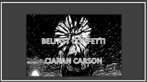 Poetry- Belfast Confetti