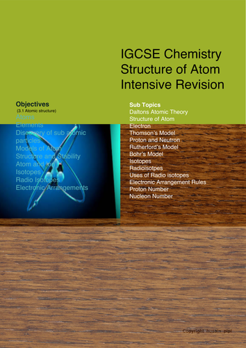 IGCSE Chemistry Atomic Structure Complete Lesson