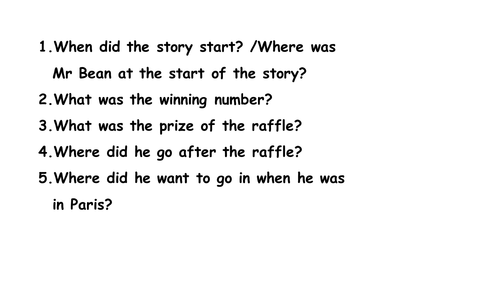 Mr Bean's Holiday opening scenes