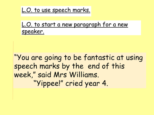 speech-marks-teaching-resources