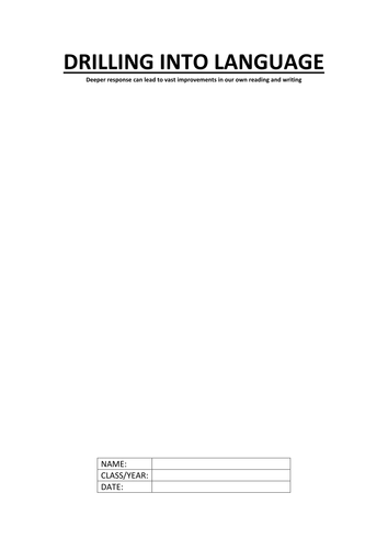 TESS OF THE D'URBERVILLES: DRILLING INTO LANGUAGE