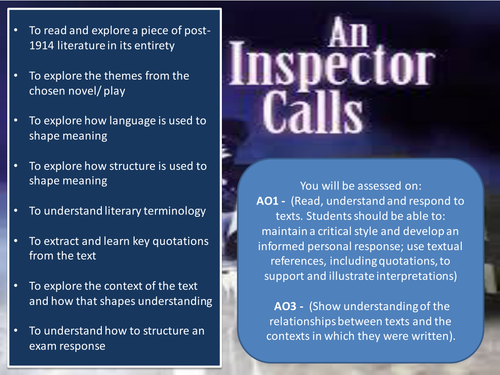 'An Inspector Calls' - Themes and Context 