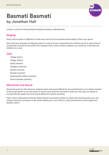 Basmati Basmati Play Script