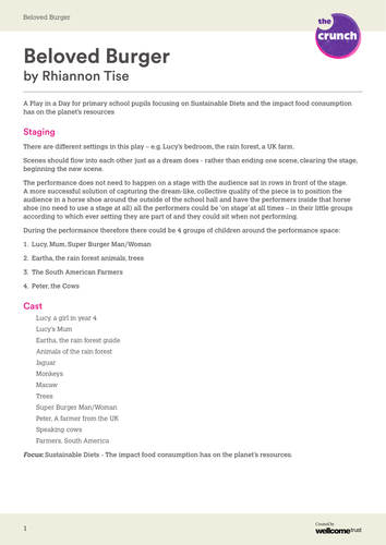 Beloved Burger Play Script