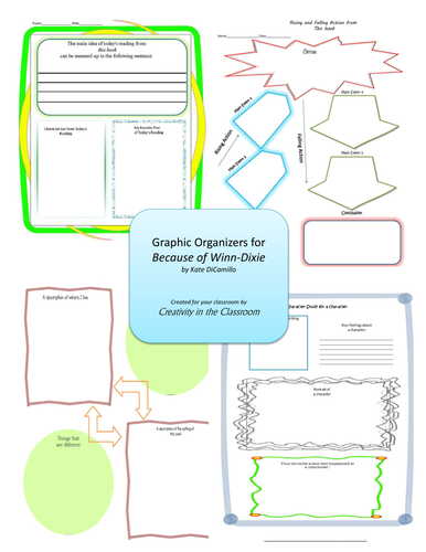 Graphic Organizers for Because of Winn Dixie