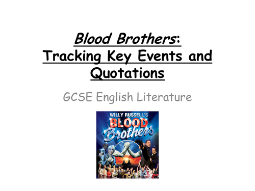 Blood Brothers: BUMPER NOTES! Key Points and Quotes