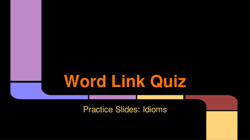 Word Link Quiz Pack