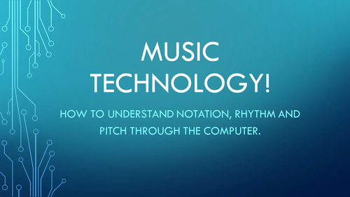 Introduction to Sibelius - pitch and notation for KS3