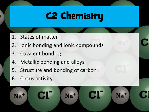 AQA 9-1 Chemistry - Second Unit - Ionic bonding and ionic compounds (100 minutes)