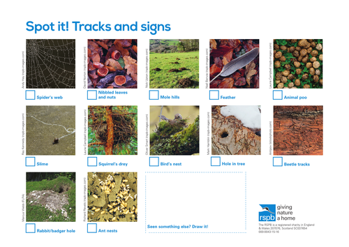 Spot It: Tracks and Signs