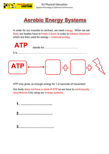 AQA A2 PE  - Applied Physiology to Optimise Performance - Revision Workbook