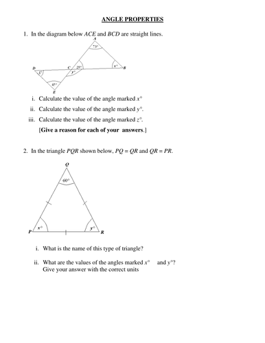 Angle Properties