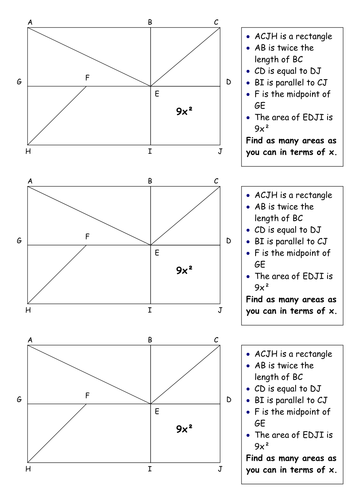 Using algebra and understanding concepts and vocab with algebra