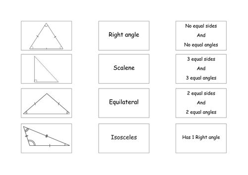 triangles worksheet