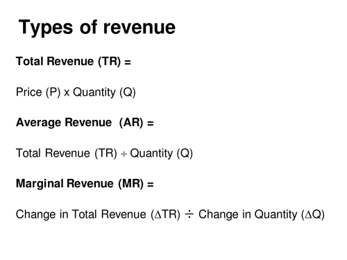 Revenue and Profit
