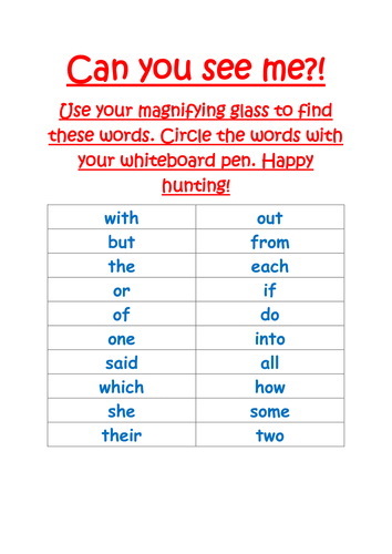 Detective word hunt - common word game