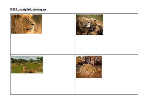 Poetry - the lion's lament