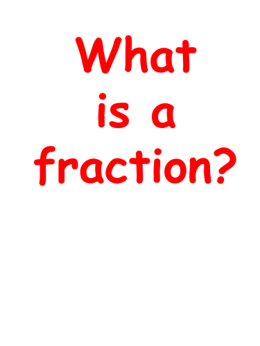 Fraction of a shape