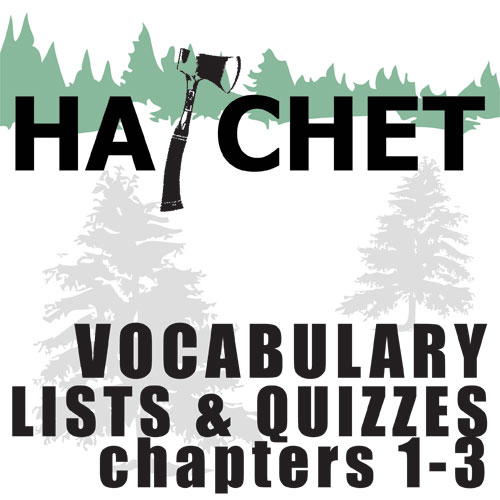 HATCHET Vocabulary List and Quiz (30 words, chs 1-3)