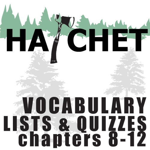 HATCHET Vocabulary List and Quiz (30 words, chs 812) Teaching Resources