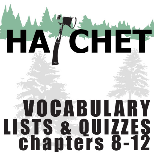 HATCHET Vocabulary List and Quiz (30 words, chs 8-12)