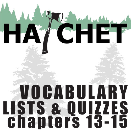 HATCHET Vocabulary List and Quiz (30 words, chs 13-15)
