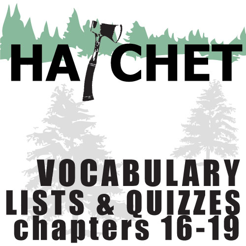 HATCHET Vocabulary List and Quiz (30 words, chs 16-19)