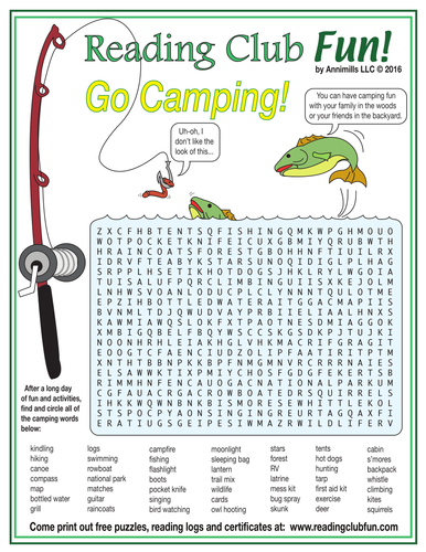 summer camping word search puzzle by puzzlefun teaching resources tes