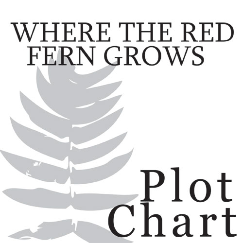 WHERE THE RED FERN GROWS Plot Chart Organizer Diagram Arc - Freytag's Pyramid