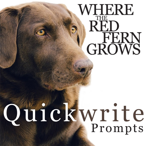 WHERE THE RED FERN GROWS Journal - Quickwrite Writing Prompts - PowerPoint