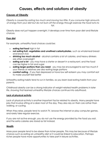 Geography of Obesity 
