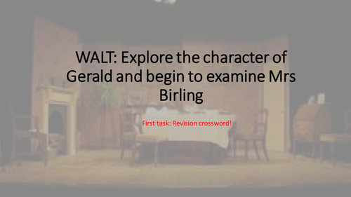 PPT to learn and revise Gerald in An Inspector Calls