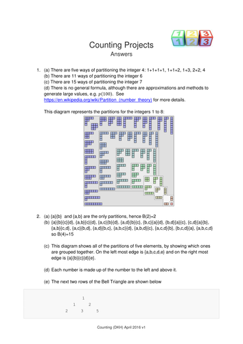 Extension - Counting Projects