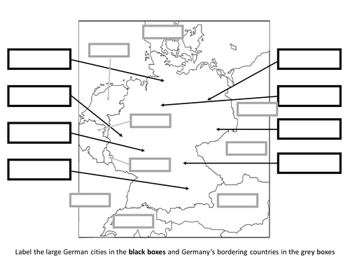 German research task - geography, cities and neighbours, politics, music, art, culture etc.