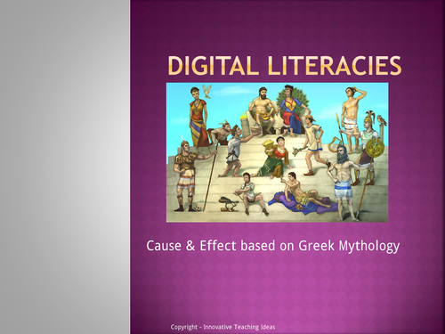 Greek Mythology - Cause and Effect