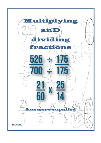 FRACTIONS - MULTIPLY AND DIVIDE