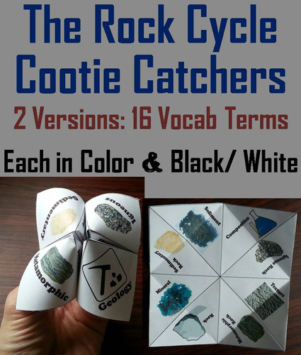 Rock Cycle Cootie Catchers