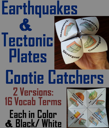 Plate Tectonics Cootie Catchers