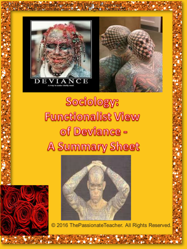 Functionalist View of Crime & Deviance 