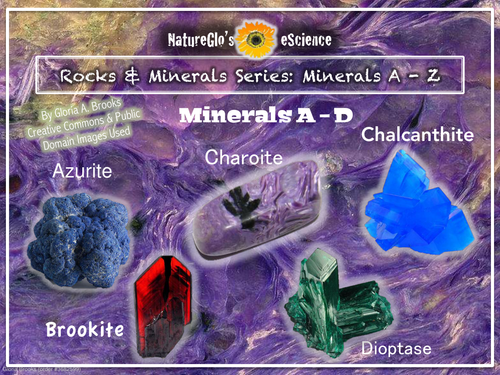 FREE SAMPLE! Rocks & Minerals A - Z Series: Minerals A - D Unit Study