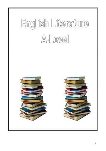A Level English Literature student handbook