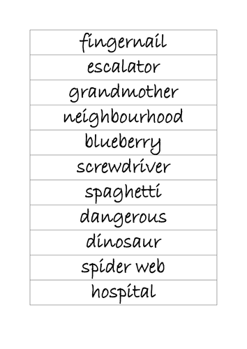 Syllable game - "Oh no!"