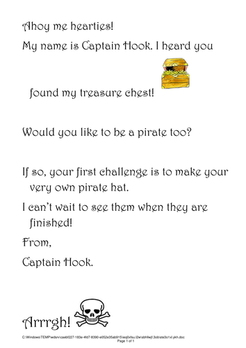 Pirate topic resources