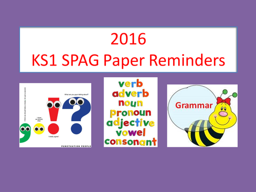 KS1 SPAG Test Starters and Plenaries