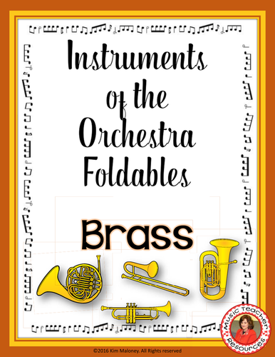Instruments of the Orchestra Foldables: BRASS